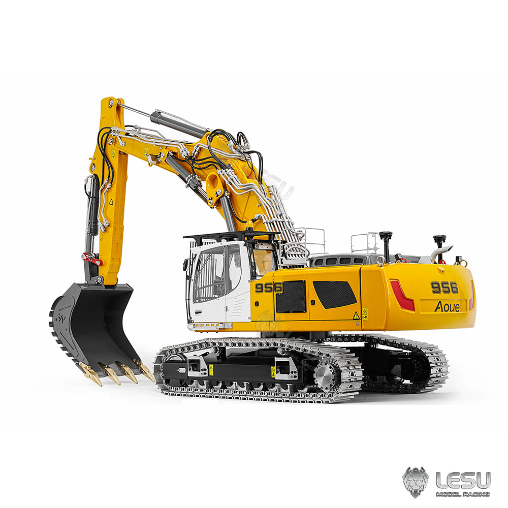Pre-order New Product! LESU B0040 1/14 Metal RC Hydraulic Excavator Aoue LR956 3-arm Excavator Construction Vehicles Model