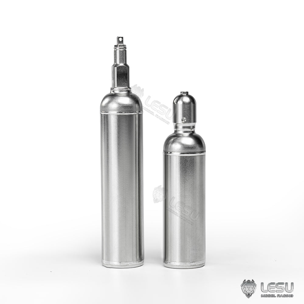 LESU Stainless Steel Decoration Tank for 1/14 RC Hydraulic Truck Excavator Car Engineering Vehicle Construction Model
