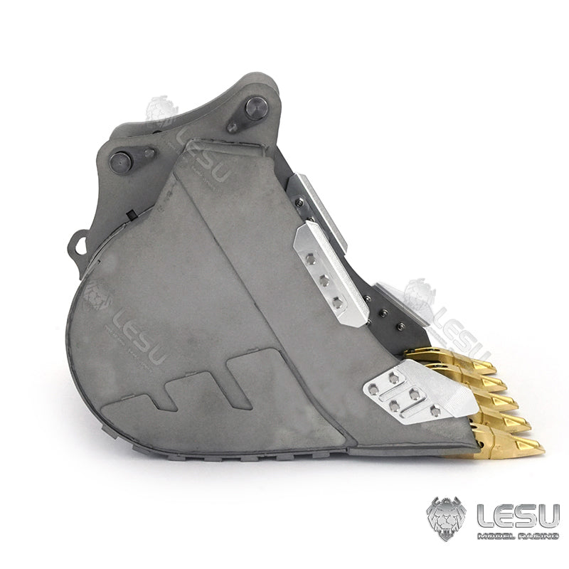 LESU Spare Parts Metal Protective Fence Grab Grapple Fixed Mount Liquid Crystal Display Bucket Track For 1/14 AC360 RC Excavator