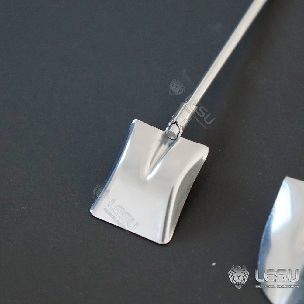 LESU 1/14 Metal Spare Parts Simulated Square Spade Suitable for RC Trucks Dumper Construction Vehicles Model DIY Accessory