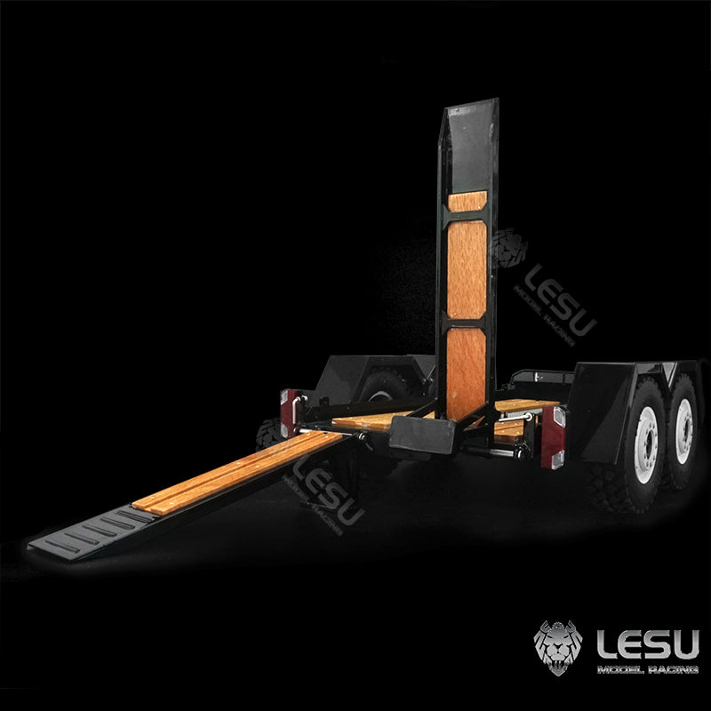 Metal Trailer Plate For 1/14 LESU Skid Steer Loader A0008 B0008 Model RC Hydraulic Cars Model