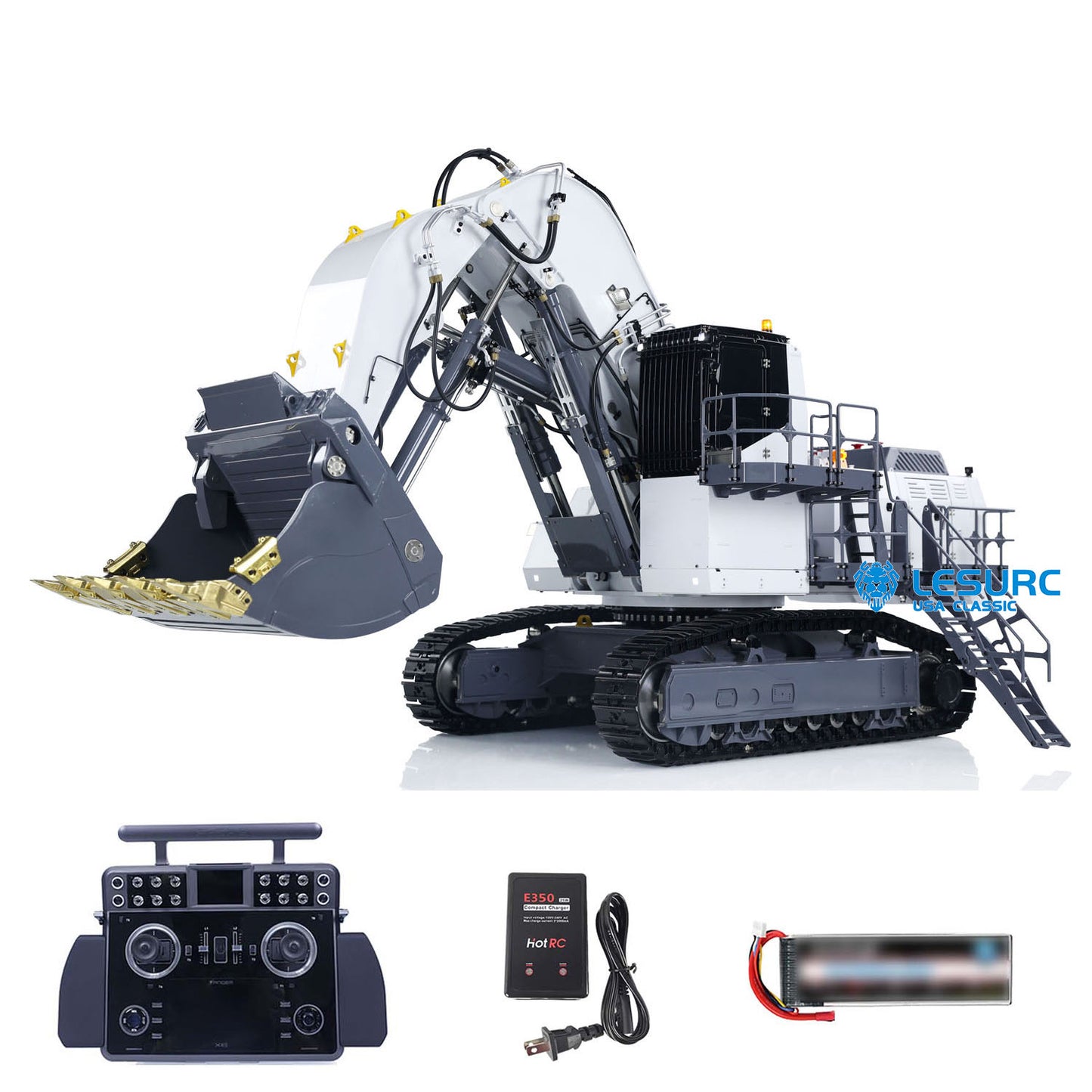 1/14 LESU Forward Shovel RC Hydraulic Excavator AOUE 9150 Radio Control Digger Model Double Oil Pump