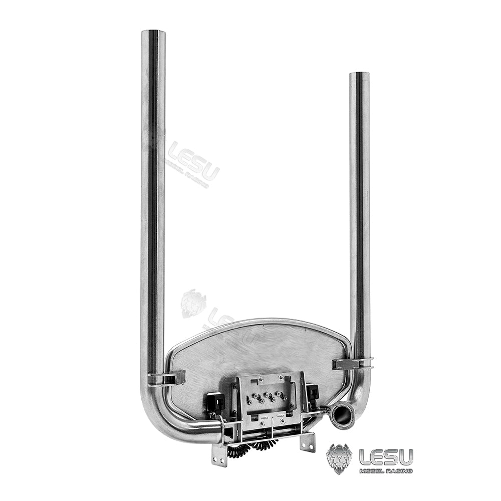 LESU Metal Exhaust Chimney for 1/14 RC Tractor Truck R730 R470 R620 770S Circuit Plug
