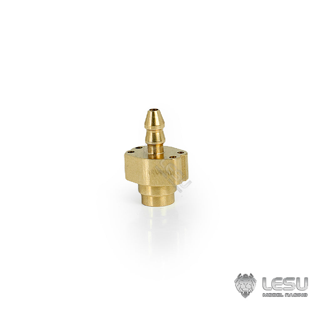 LESU Brass Straight Nozzle for 1/14 1/12 Hydraulic RC Excavator Dump Truck Loader Car Model