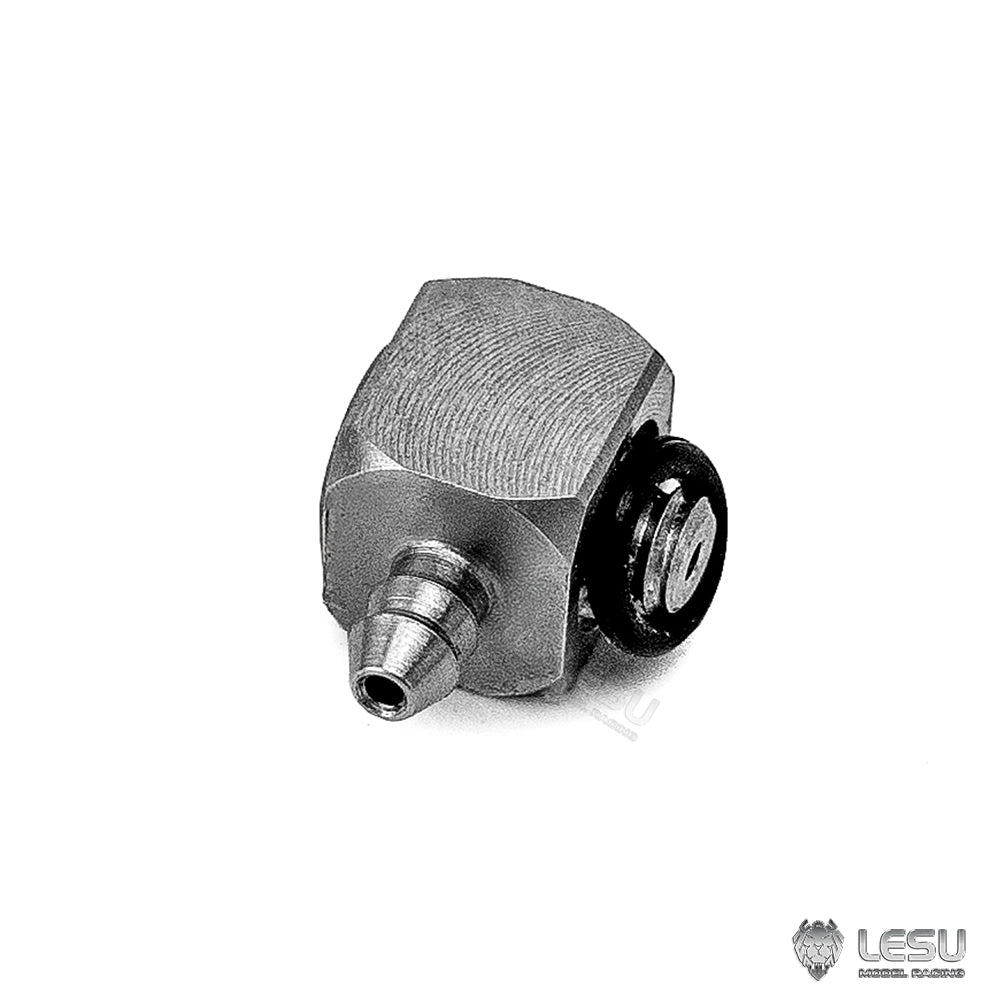 LESU M2 Metal Nozzle for 2x1mm Oil Pipe 1/14 RC Hydraulic Forklift Loader Dumper Truck Crane Excavator Model Car