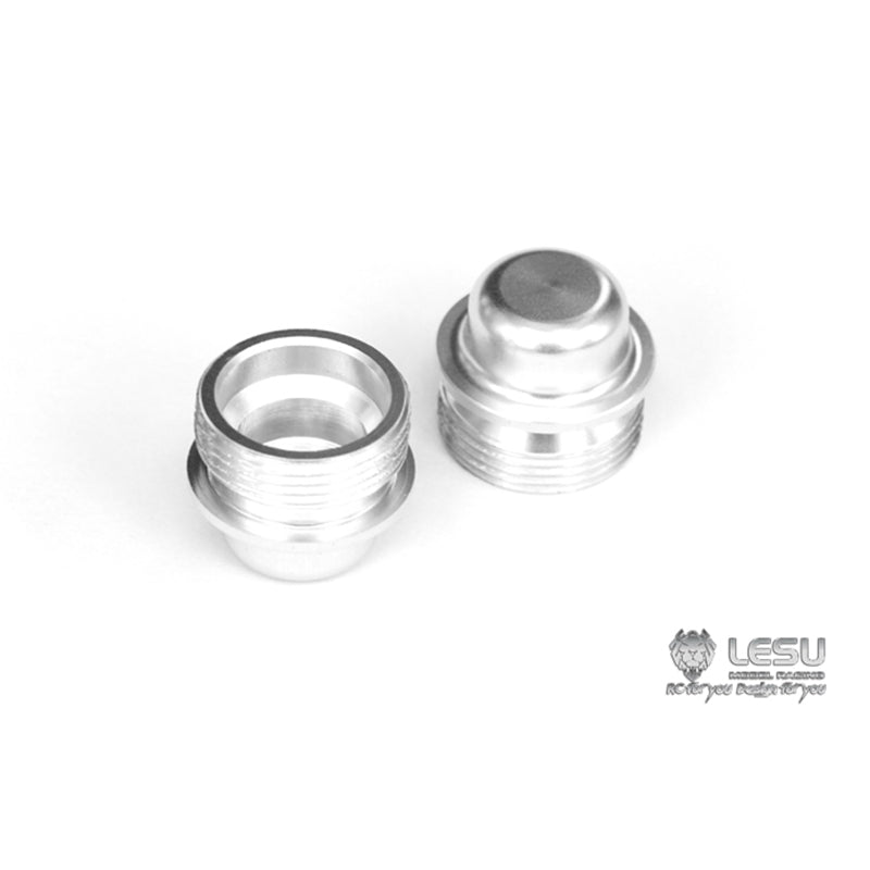LESU Metal Front Wide Wheel Hub DIY Spare Part Suitable for RC 1/14 Unpower Axle Model Tractor Truck Radio Controlled Cars