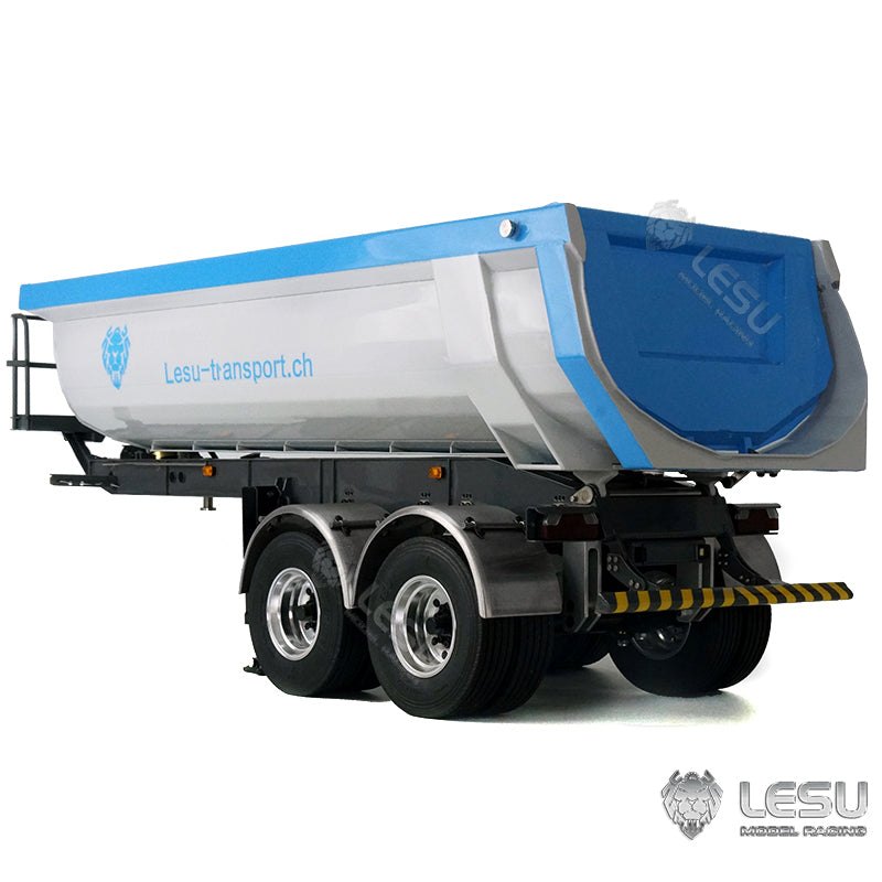 LESU Metal RC Hydraulic Dumper Trailer Pump for 1/14 Scale Tractor Truck Construction Vehicle DIY W/ Electronic Legs