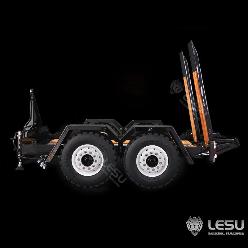 Metal Trailer Plate For 1/14 LESU Skid Steer Loader A0008 B0008 Model RC Hydraulic Cars Model