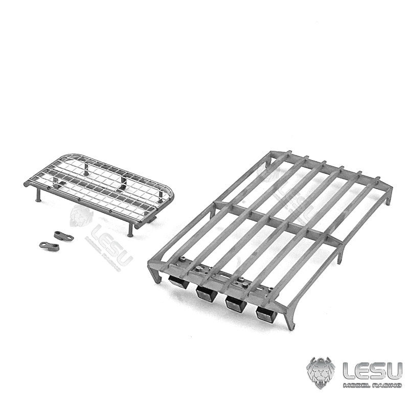 LESU Spare Parts Metal Protective Fence Grab Grapple Fixed Mount Liquid Crystal Display Bucket Track For 1/14 AC360 RC Excavator