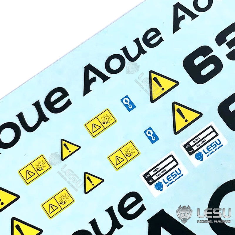 LESU Decal Sticker for 1/14 Scale Remote Construction Tractor Truck Dumper Tractor Model Decorative Parts Hydraulic Plate