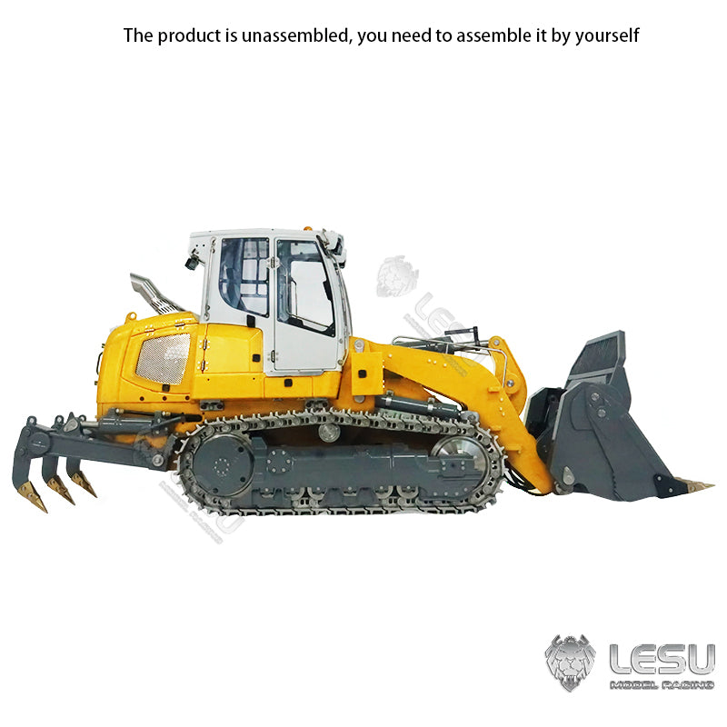 IN STOCK LESU 1/14 Metal Hydraulic Tracked RC Unpainting/Painted Loader W/ Servo ESC Decals Light Sound System 4CH Valve Motor Bucket