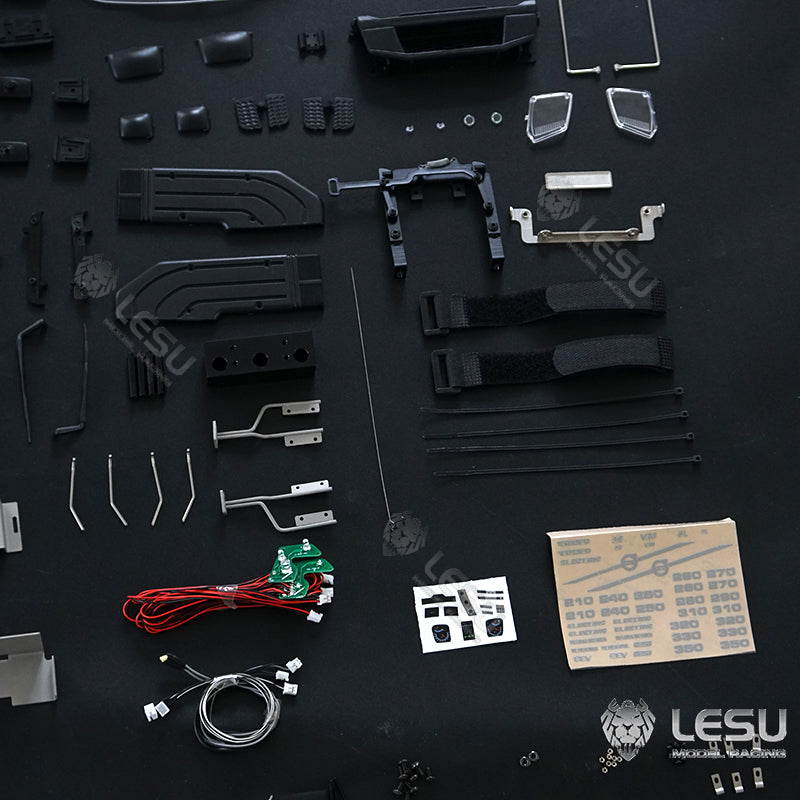 LESU Plastic Cabin Shell Cabin Rack Suitable for 1/14 RC VM Radio Control Tractor Truck Tipper Dumper DIY Car Vehicle Model