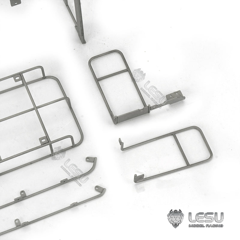 LESU Spare Parts Metal Protective Fence Grab Grapple Fixed Mount Liquid Crystal Display Bucket Track For 1/14 AC360 RC Excavator