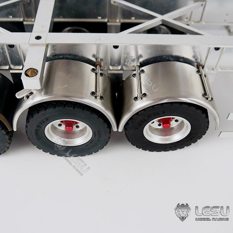 US STOCK LESU 1 Pair Metal Mudguard Accessory Suitable for TAMIYA 1/14 DIY RC Truck Tractor Model Dumper Trailer Cars Spare Parts