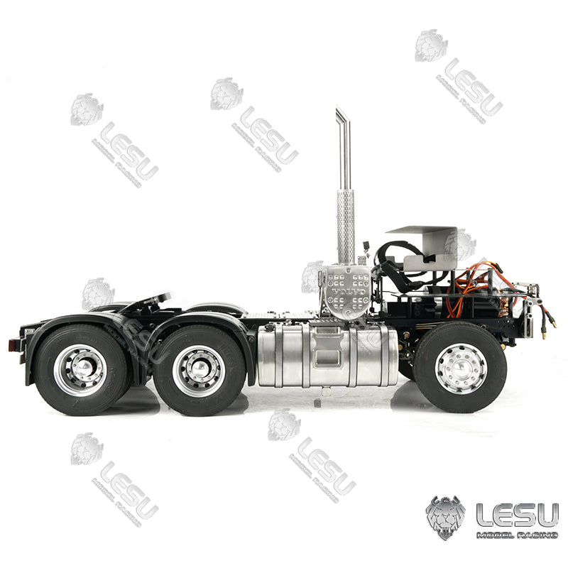 Metal 6*6 Chassis W/ Motor Servo for 1/14 FH16 Tractor Truck Model W/O ESC Sound Light System Radio Controller Battery