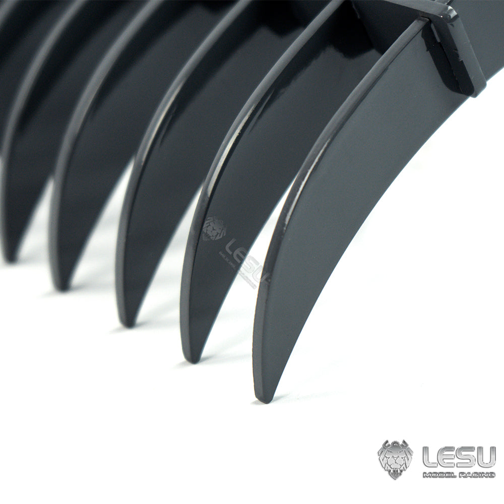 LESU Metal Stainless Nail Rake Bucket for 1/14 RC Hydraulic Excavator ET35 Remote Digger Upgraded Parts