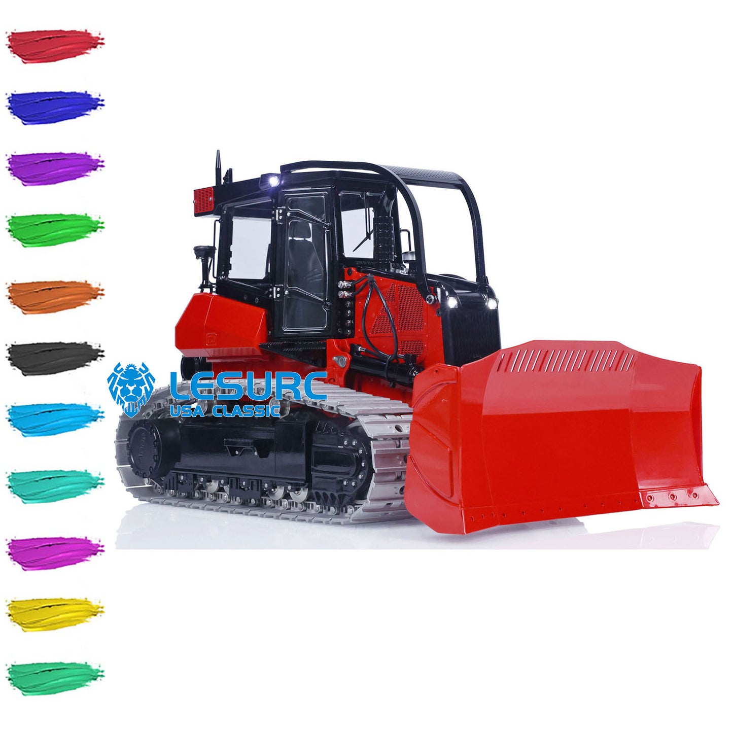 LESU Metal 1/14 Hydraulic RC Bulldozer Aoue 850K RTR Remote Control Dozer Hobby Model Electric Car Painted Assembled