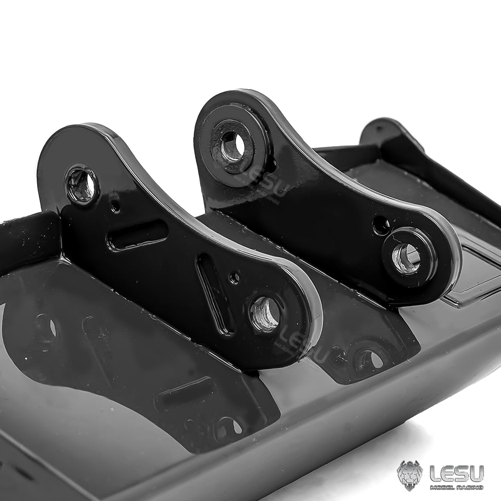 Sheet Metal Wide Bucket C0069-A for LESU RC Hydraulic Excavator Aoue C374F 1/14 Remote Control Construction Vehicle Digger Model