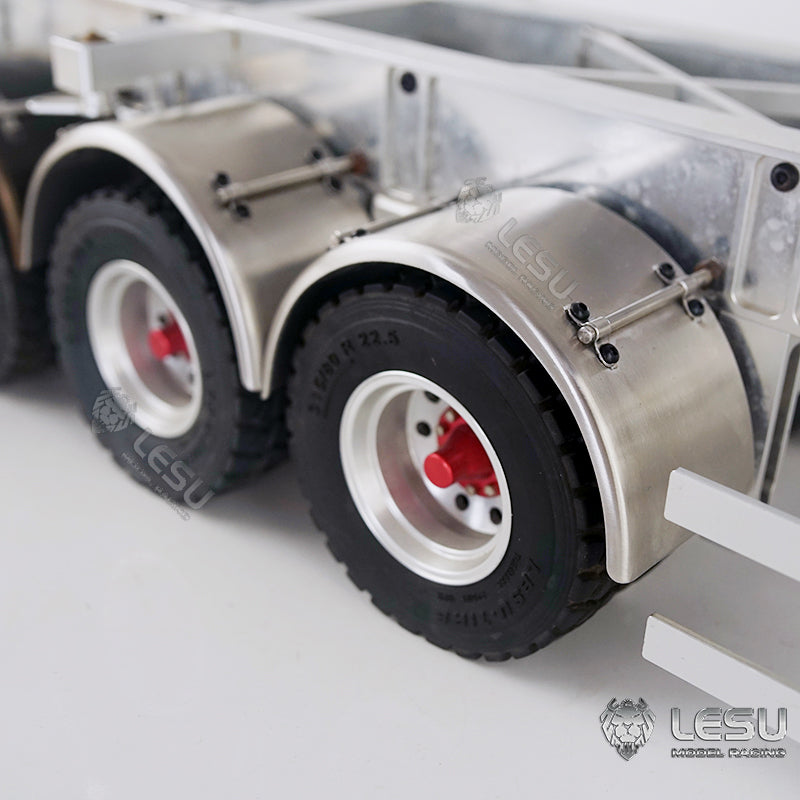 US STOCK LESU 1 Pair Metal Mudguard Accessory Suitable for TAMIYA 1/14 DIY RC Truck Tractor Model Dumper Trailer Cars Spare Parts
