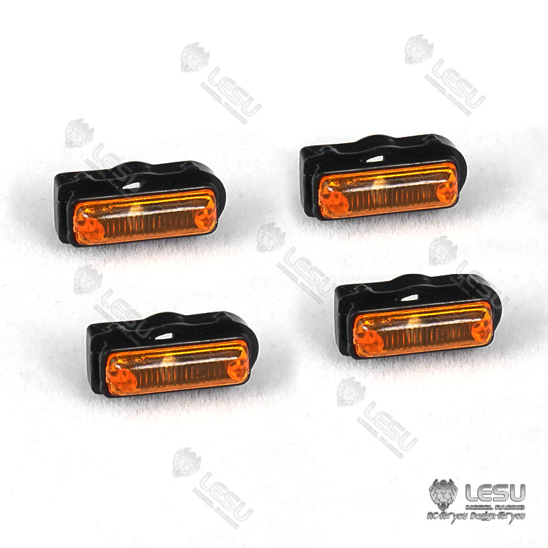 US STOCK US STOCK 1/14 LESU Side Skirts Light LED Lamp Suitable for TAMIYA DIY Spare Part Tractor Truck Radio Controlled Trailer Model