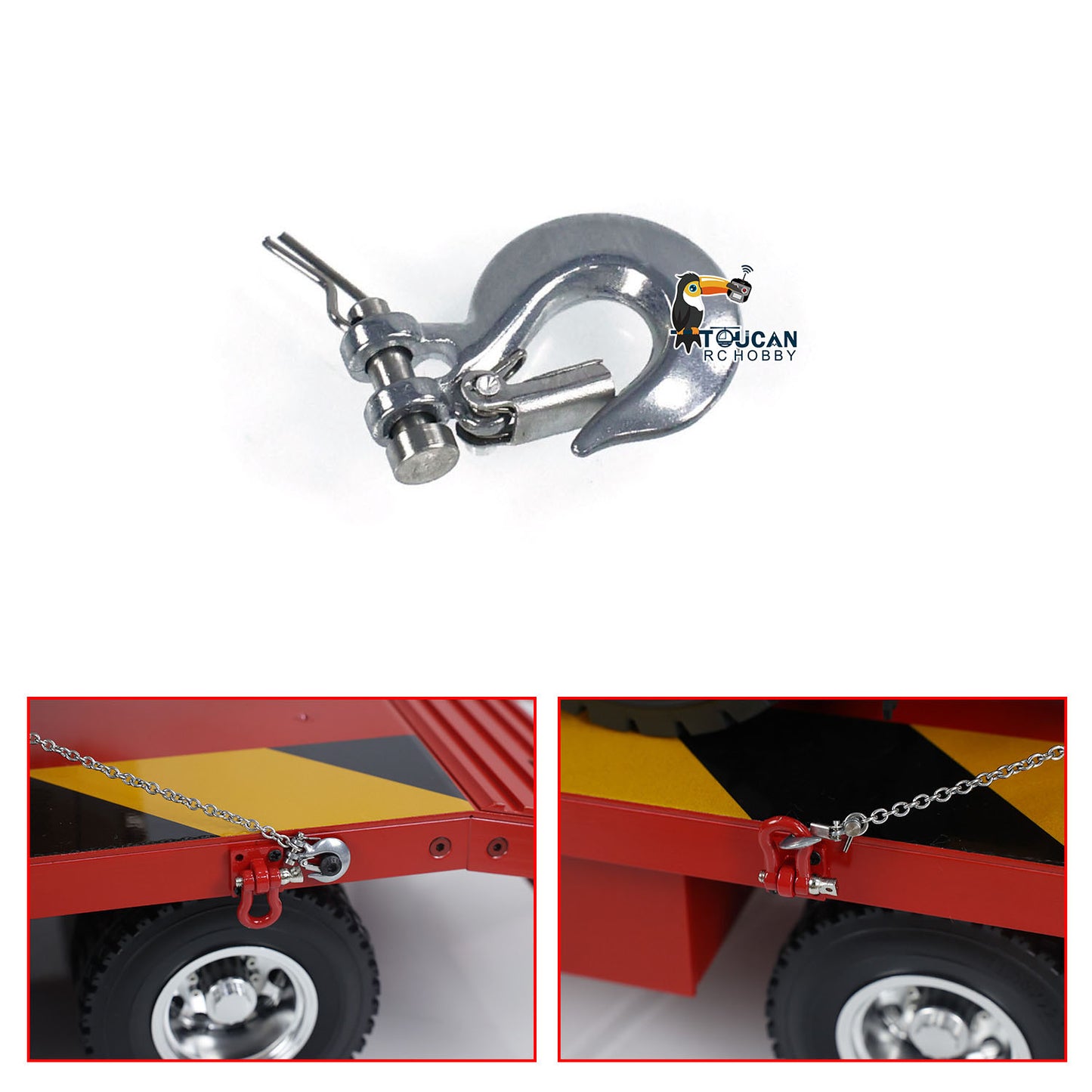 1/14 Metal Hooks for Remote Control Engineering Vehicles RC Truck Trailer Hydraulic Loader Wheeled Excavator RC Tank Model Car