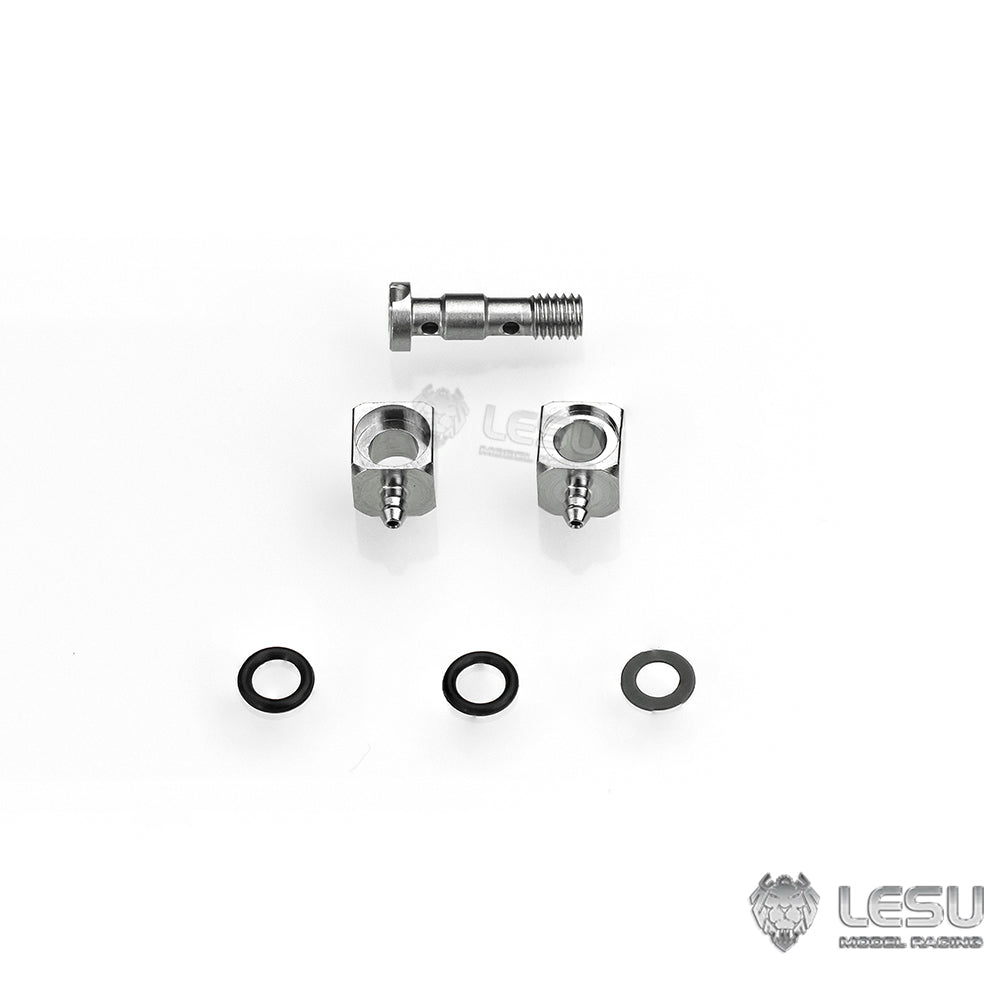 LESU M3 Metal Conjoined Curved Nozzle Suitable For 1/14 RC Dumper Radio Controlled Vehicle Truck DIY Spare Part Accessory
