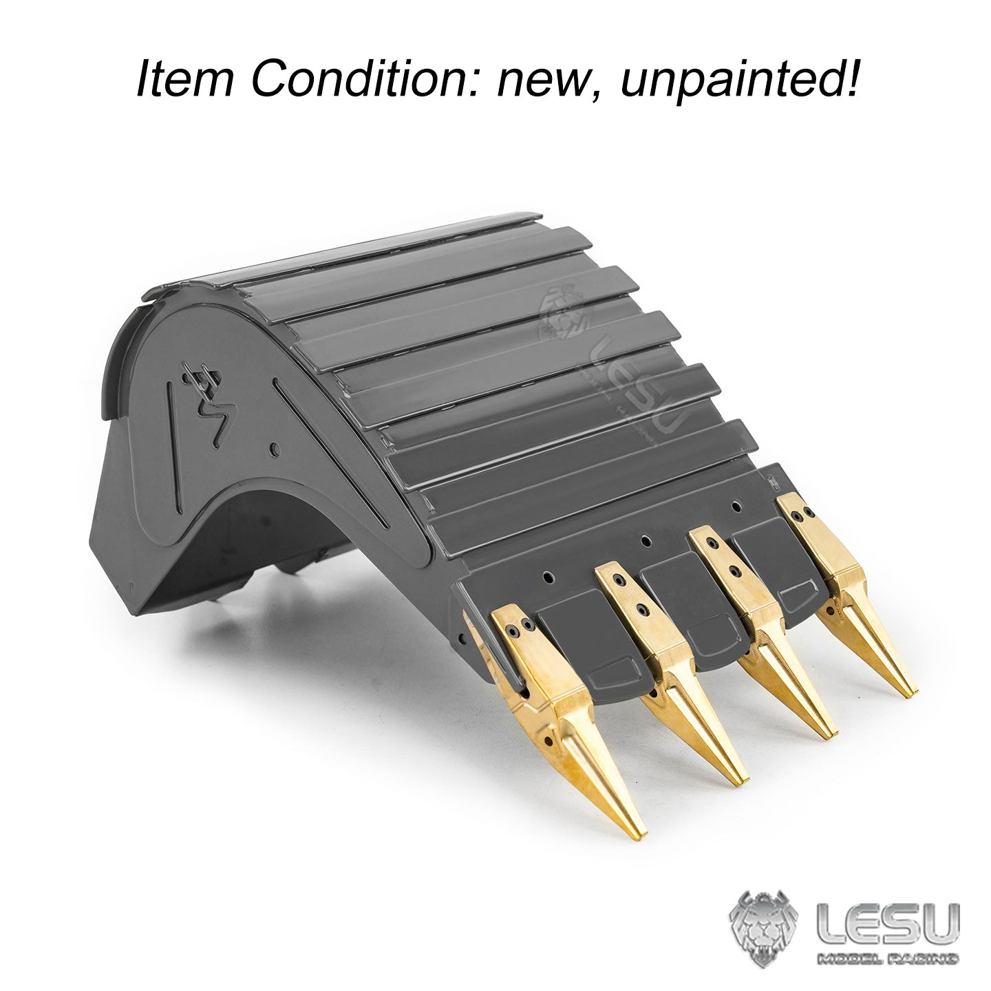 Metal Original Bucket B0030-G for LESU LR956 PC360 ET26L SK500 ET26B ET36L 1/14 RC Hydraulic Excavator Remote Control Digger