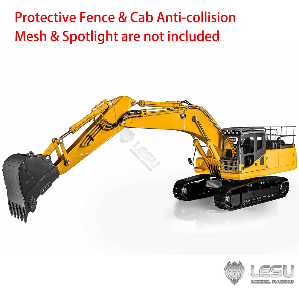 1/14 LESU Hydraulic RC Tracked Excavator AC360 Metal Electric Digger Painted Assembled Motor Light System