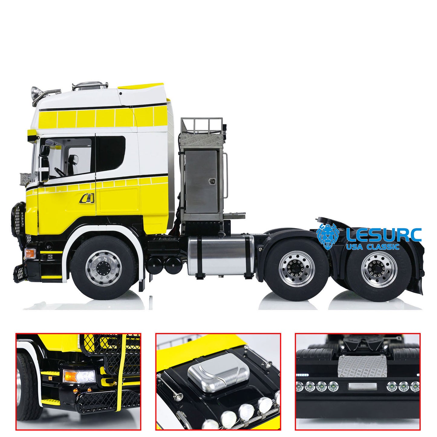 1/14 6x6 RC Tractor Truck LESU Metal Chassis G-6181 Equipment Rack Cars Model RTR PNP Optional Upgraded Optional Versions