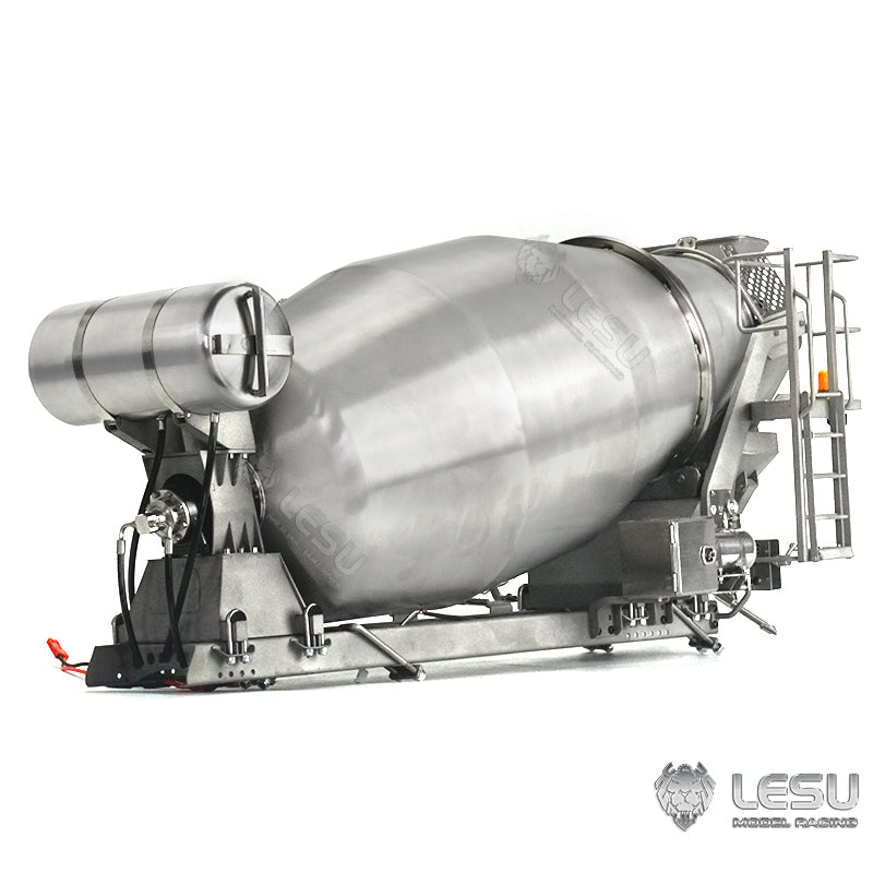 LESU Unpainted Unassembled Concrete Mixer Cement Bucket Suitable for 1/14 Scale Hydraulic RC Mixer 6*6 Radio Control Tractor Truck