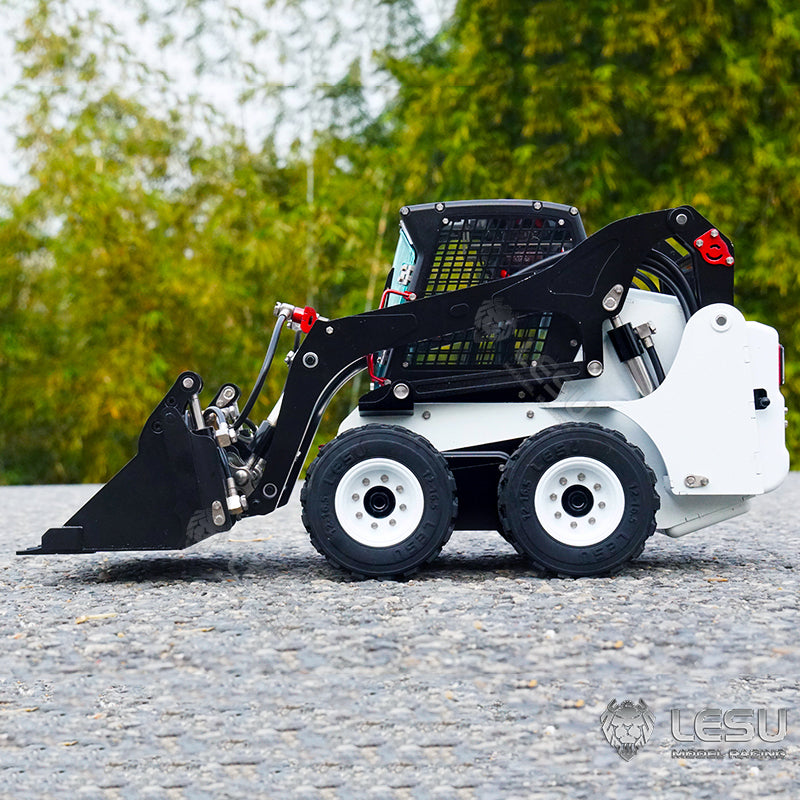 LESU 1/14 Scale Aoue LT5H Wheeled Skid-Steer Remote Control Hydraulic Loader Model Sound Lights System W/O Controller Charger