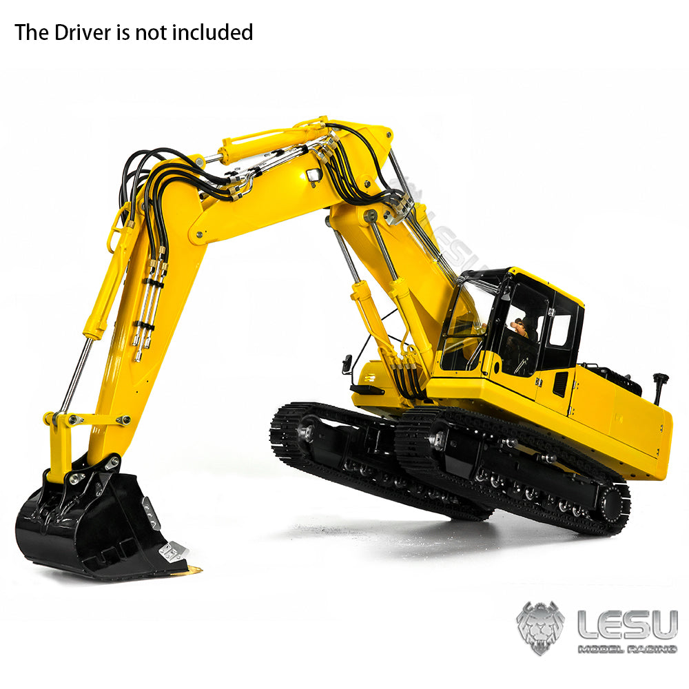 LESU 1/14 RC Hydraulic Painted Excavators 3 Arms Digger Model PC360 Electric Kits W/ Light Motor Servo ESC Upgrade Accessories