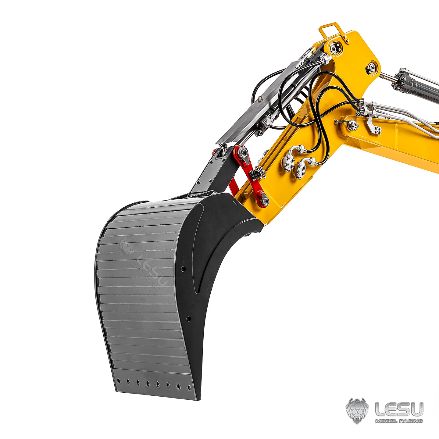 Metal Original Bucket for LESU 1/14 Hydraulic RC Excavator LR956 ZX490 LR945 SK500 ET30H ET26L ET36L AC360 DIY Digger Model