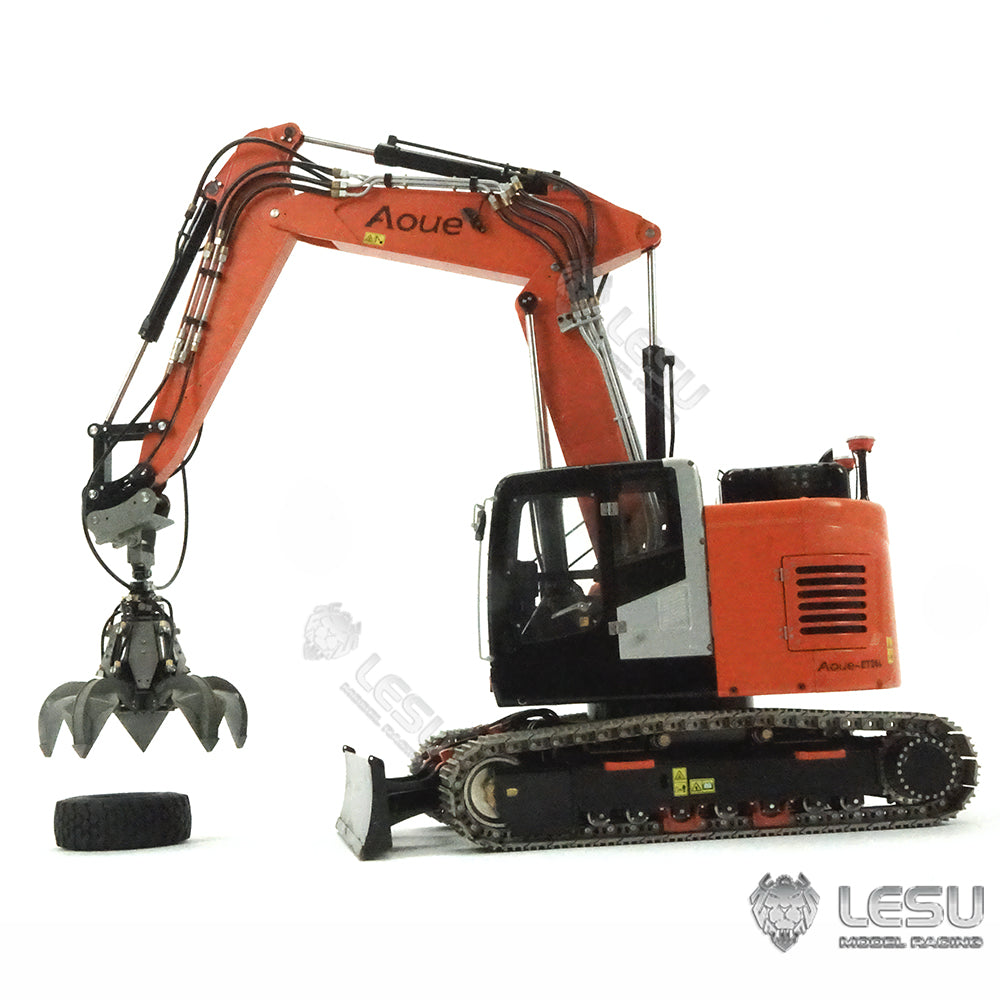 Spare Parts 1PC Orange Peel Grab Painted/Unpainted for LESU 1/14 Scale AC360 ET26L ET30H RC Hydraulic Excavator Digger Models