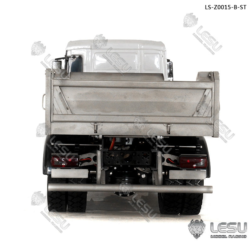 LESU 1/14 Scale Metal 4*4 Chassis TGS Hydraulic Dumper Truck Construction Vehicle Model Light Sound System Motor ESC Servo