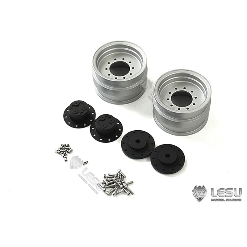 LESU Metal Spare Parts Accessories Rear Wheelhub Tyre Taillight for 1/14 Hydraulic RC Digger Excavator Aoue BL71 Backhoe Loader