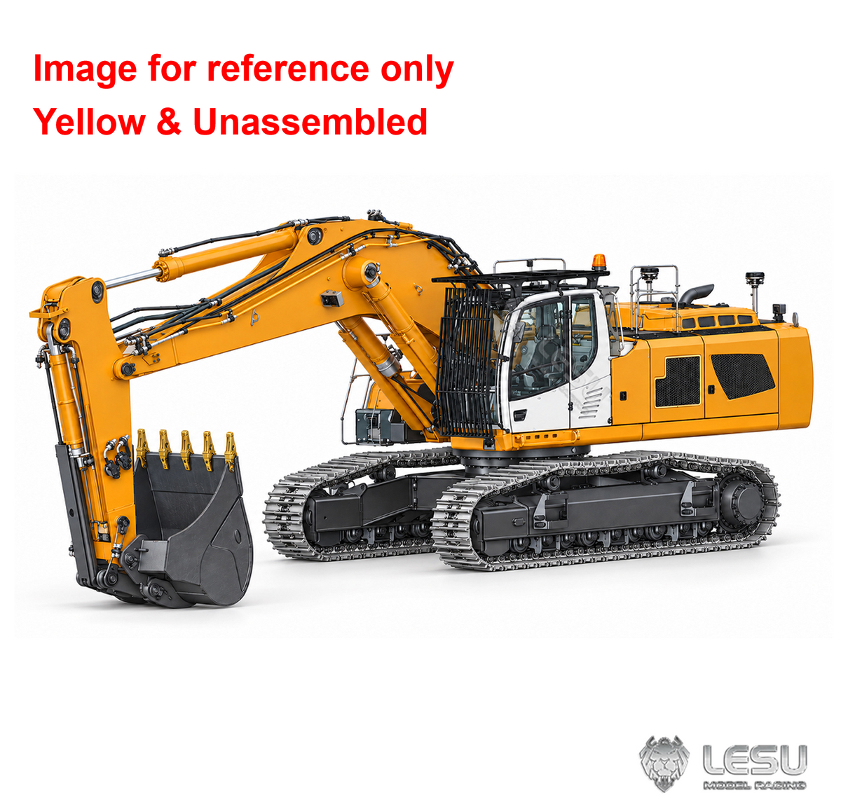 LESU LR956 1/14 Metal 2Arms RC Hydraulic Drive Excavator B0029 Dual Pumps KIT with 9CH Valve Light System Electronic Display Screen