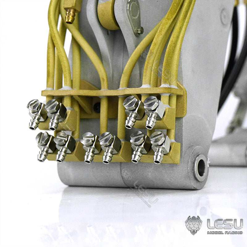 Metal Hydraulic Three-section Arm Spare Parts for 1/14 Scale LESU Metal Hydraulic RC AC360 ET30H Excavator Digger Model DIY