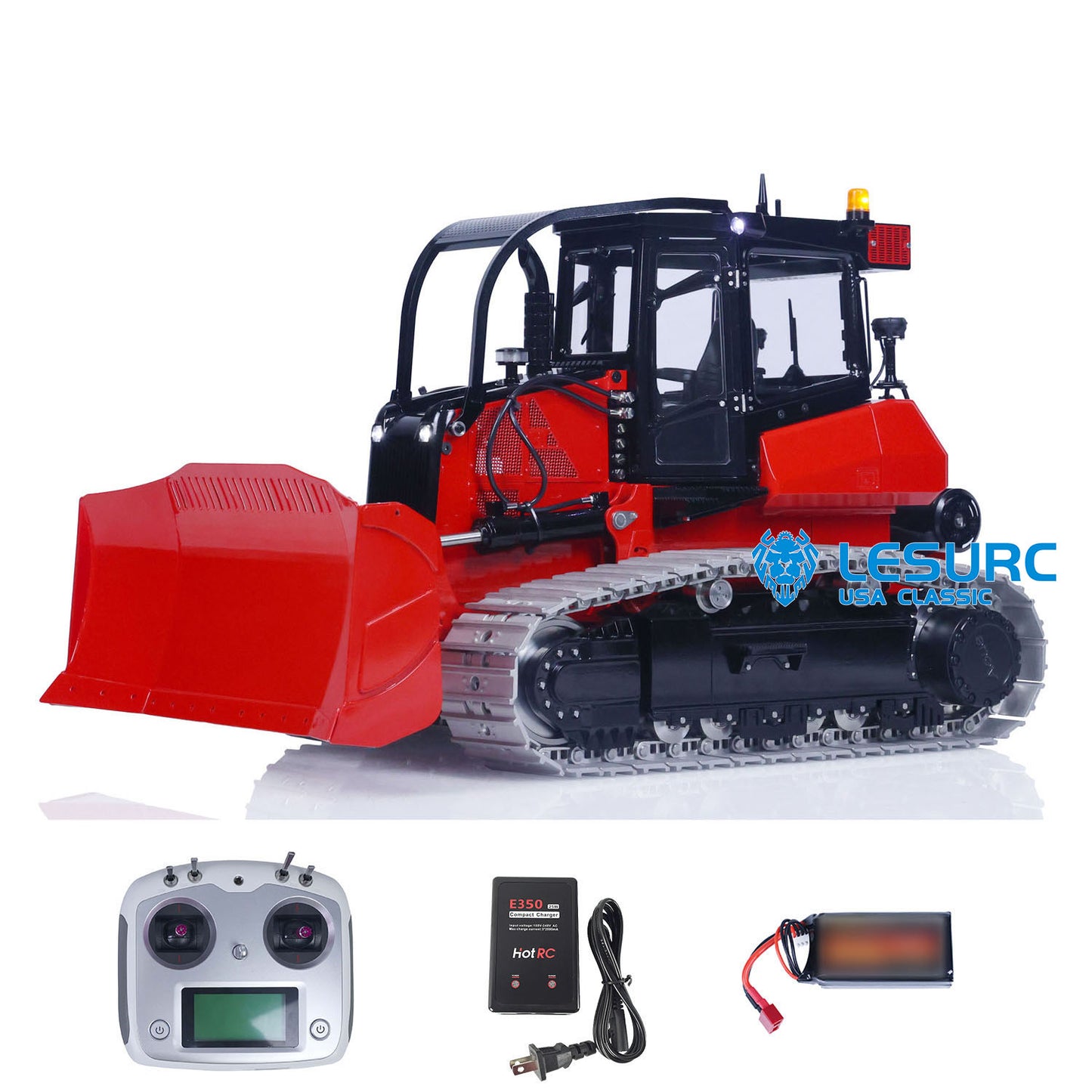 LESU Metal 1/14 Hydraulic RC Bulldozer Aoue 850K RTR Remote Control Dozer Hobby Model Electric Car Painted Assembled