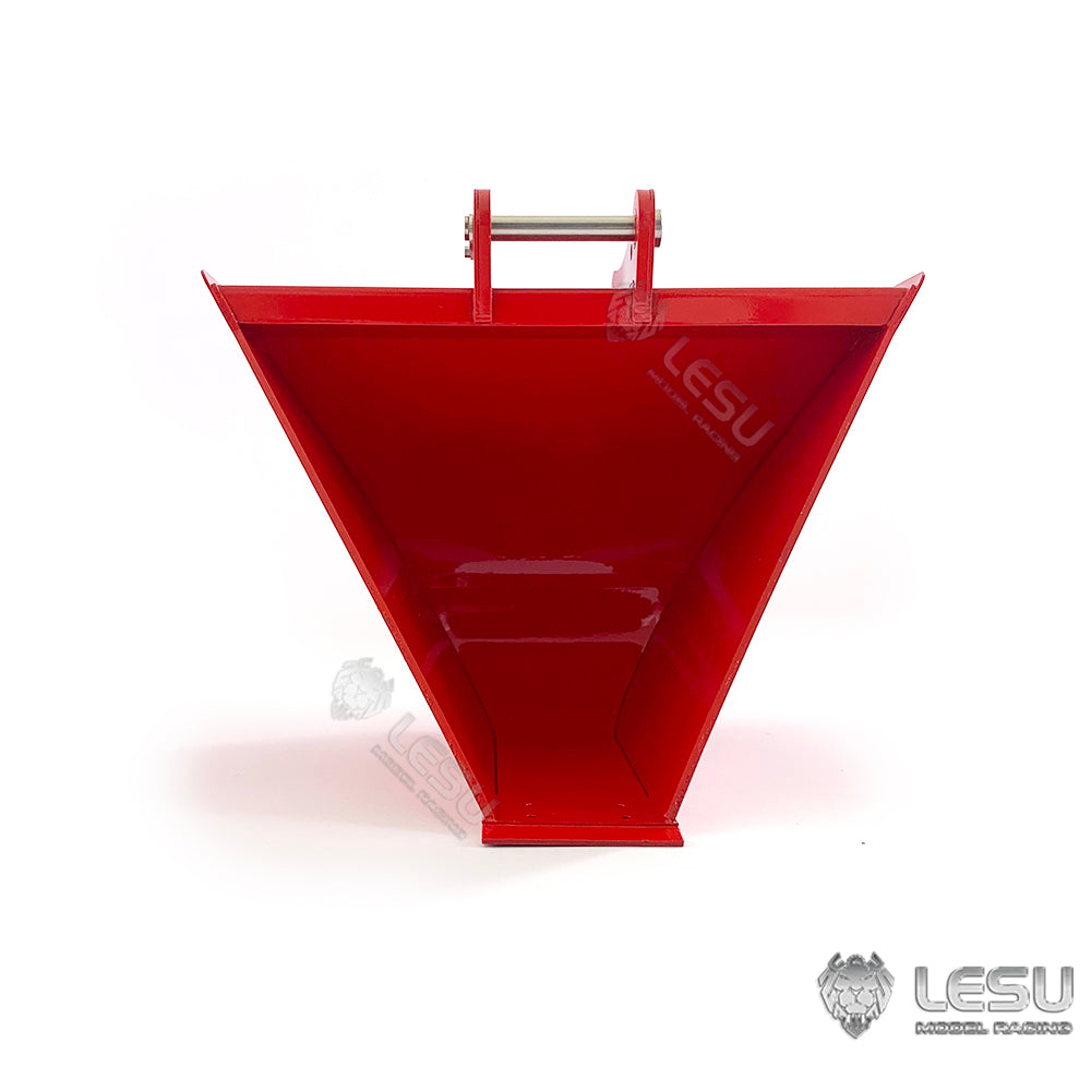 LESU 1PC Stainless Steel Bucket Spare Parts for 1/14 Scale ET35 RC Metal Hydraulic Excavator Digger Models Accessories DIY