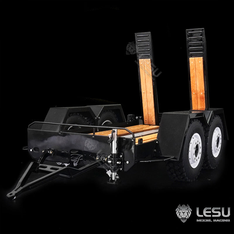 Metal Trailer Plate For 1/14 LESU Skid Steer Loader A0008 B0008 Model RC Hydraulic Cars Model
