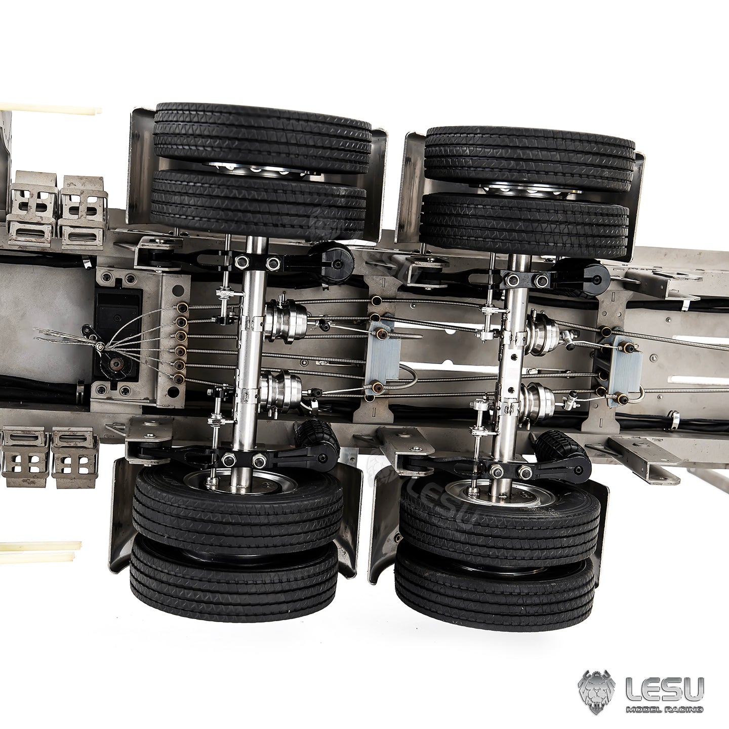 LESU Metal Brake and Parking Axle Non-driven Axle for 1/14 RC Trailer A0053 DIY Model Remote Control Tractor Truck Vehicle