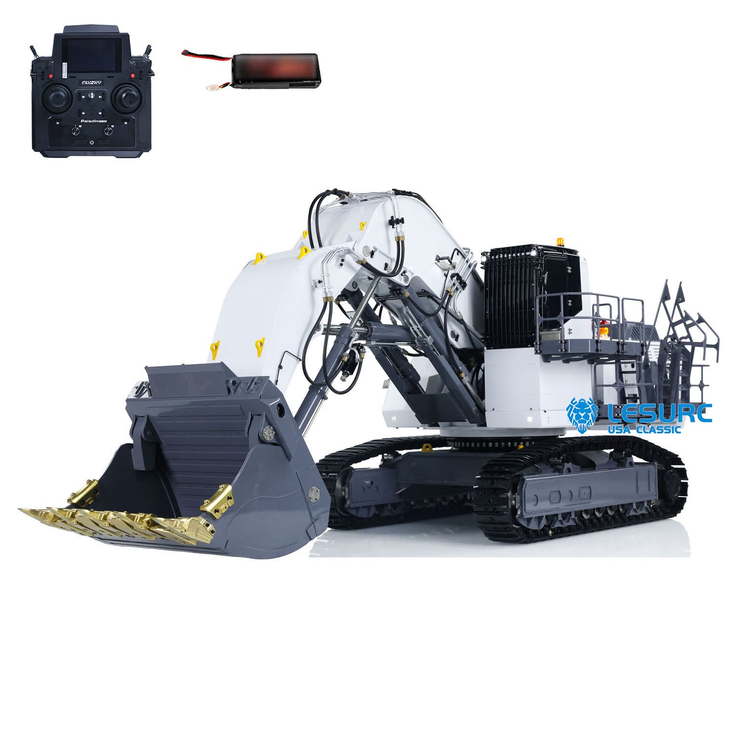 1/14 LESU Forward Shovel RC Hydraulic Excavator AOUE 9150 Radio Control Digger Model Double Oil Pump