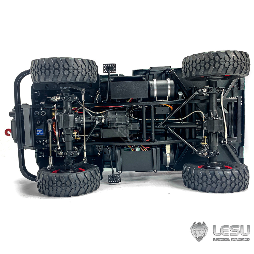 LESU 4X4 1/10 Remote Control Off-road Vehicles Painted Assembled RAVE-UM406 Electric Car W/ 2Speed Transmission Sound Light System