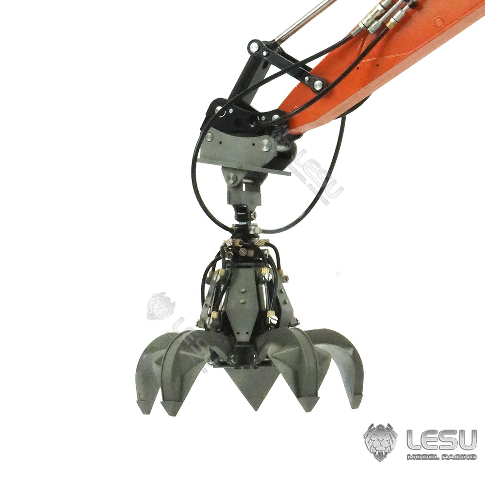 LESU Assembled Aoue ET26L 1/14 3 Arms Metal Hydraulic RC Excavator GPS Digger Model Car W/ Motor Servo GPS Upgrade accessories