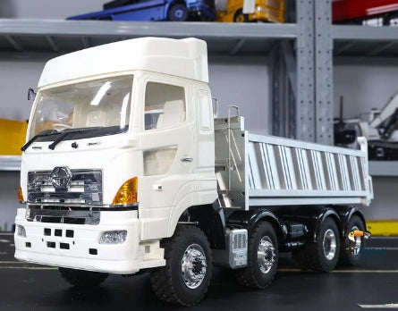 CN Stock Second-hand LESU HO700 1/14 8*8 RC All-wheel Drive Metal Hydraulic Dumper Truck Model