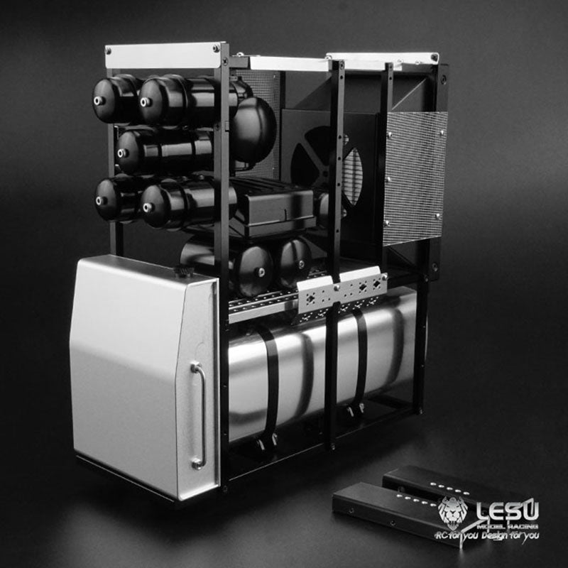LESU Metal Heavy Equipment Rack Shelf for Upgrade Refit 1/14 Tamiya Tractor Truck RC Model