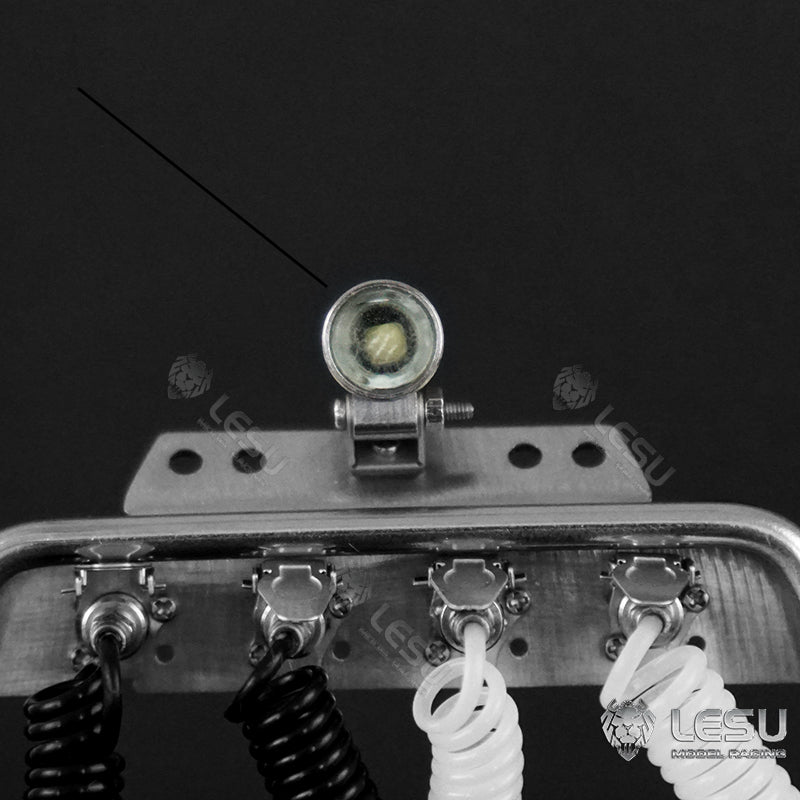 LESU Metal Tube Rack Spotlight for 1/14 DIY RC TAMIYA Tractor Truck Model Remote Control Lorry Model Vehicles