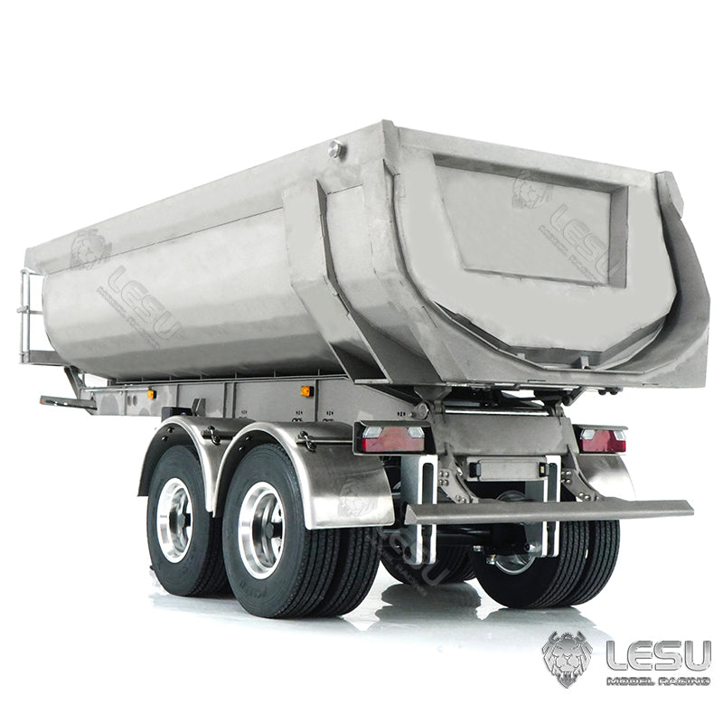 LESU Metal RC Hydraulic Dumper Trailer Pump for 1/14 Scale Tractor Truck Construction Vehicle DIY W/ Electronic Legs
