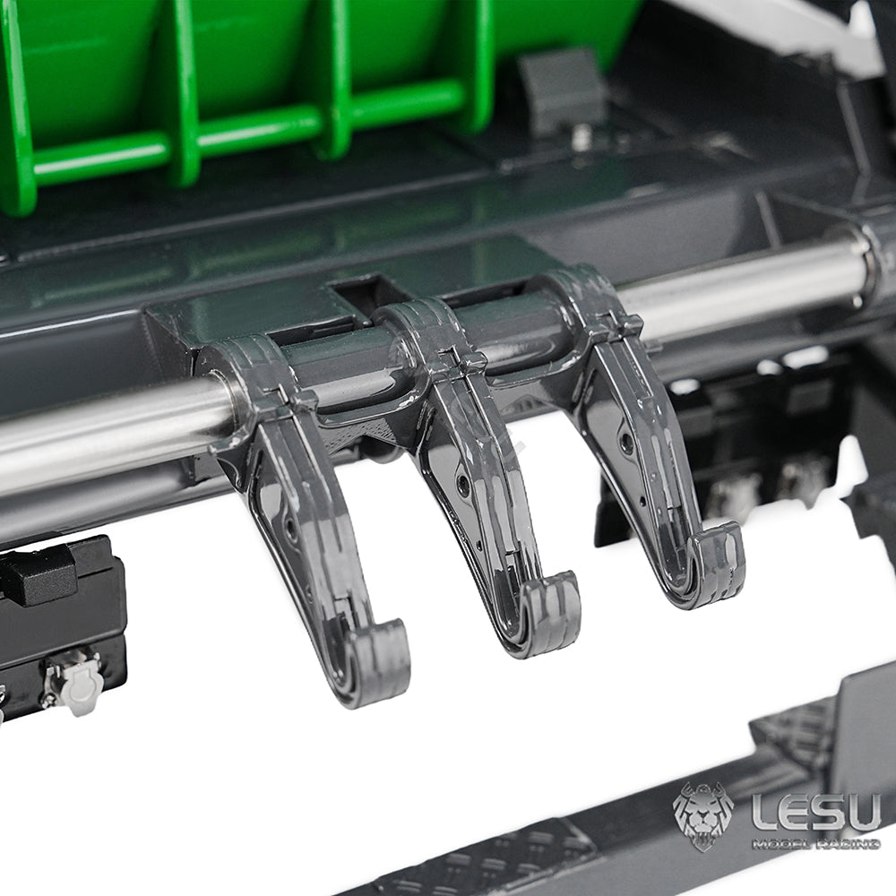 Metal Bucket Hydraulic System for LESU 1/14 Swing Arm Garbage Truck Skip Loader Simulation Vehicle Hobby Model DIY Parts Painted